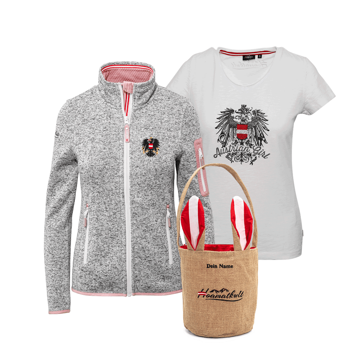 Alpenmode Kultjacke für Damen Ostergeschenk #Farbe_Weiß