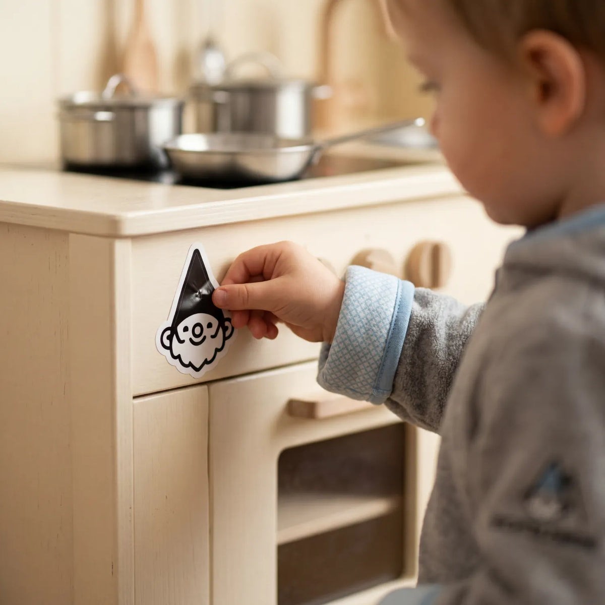 Alpenzwerg Aufkleber Kinder