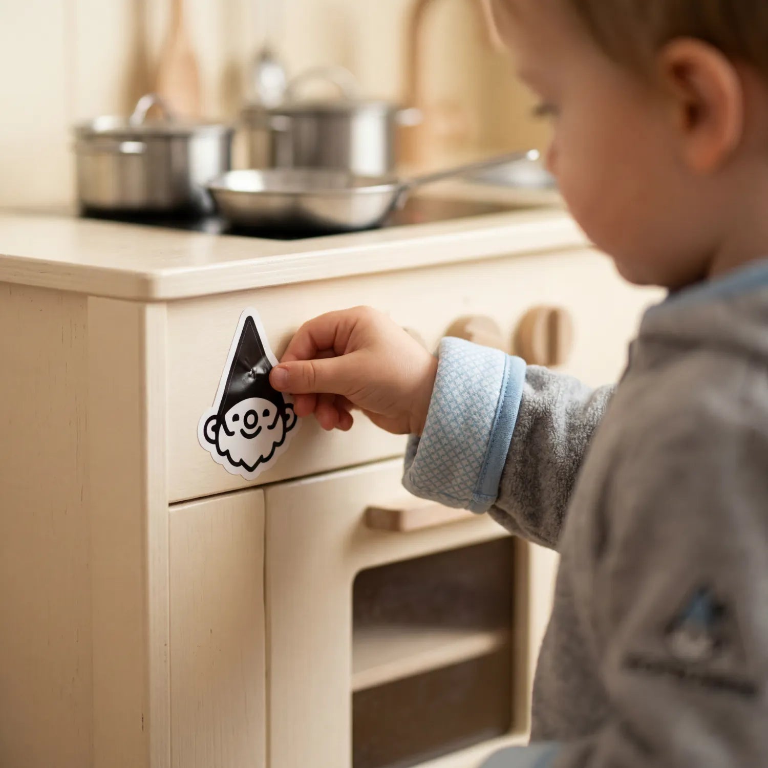 Alpenzwerg Aufkleber Kinder
