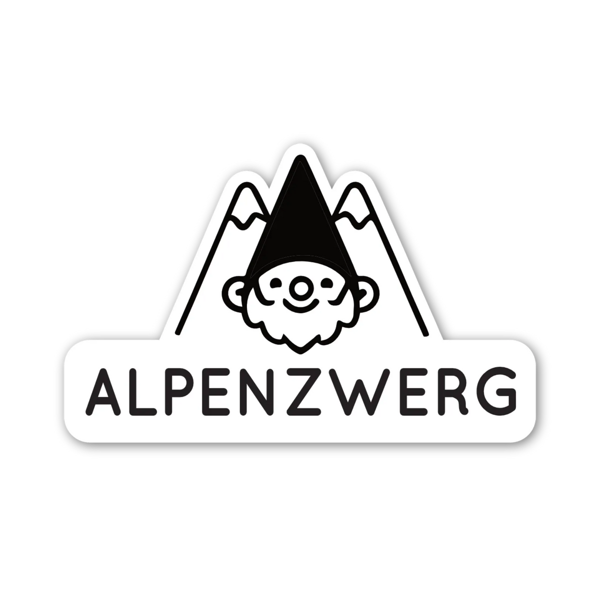 Alpenzwerg Aufkleber