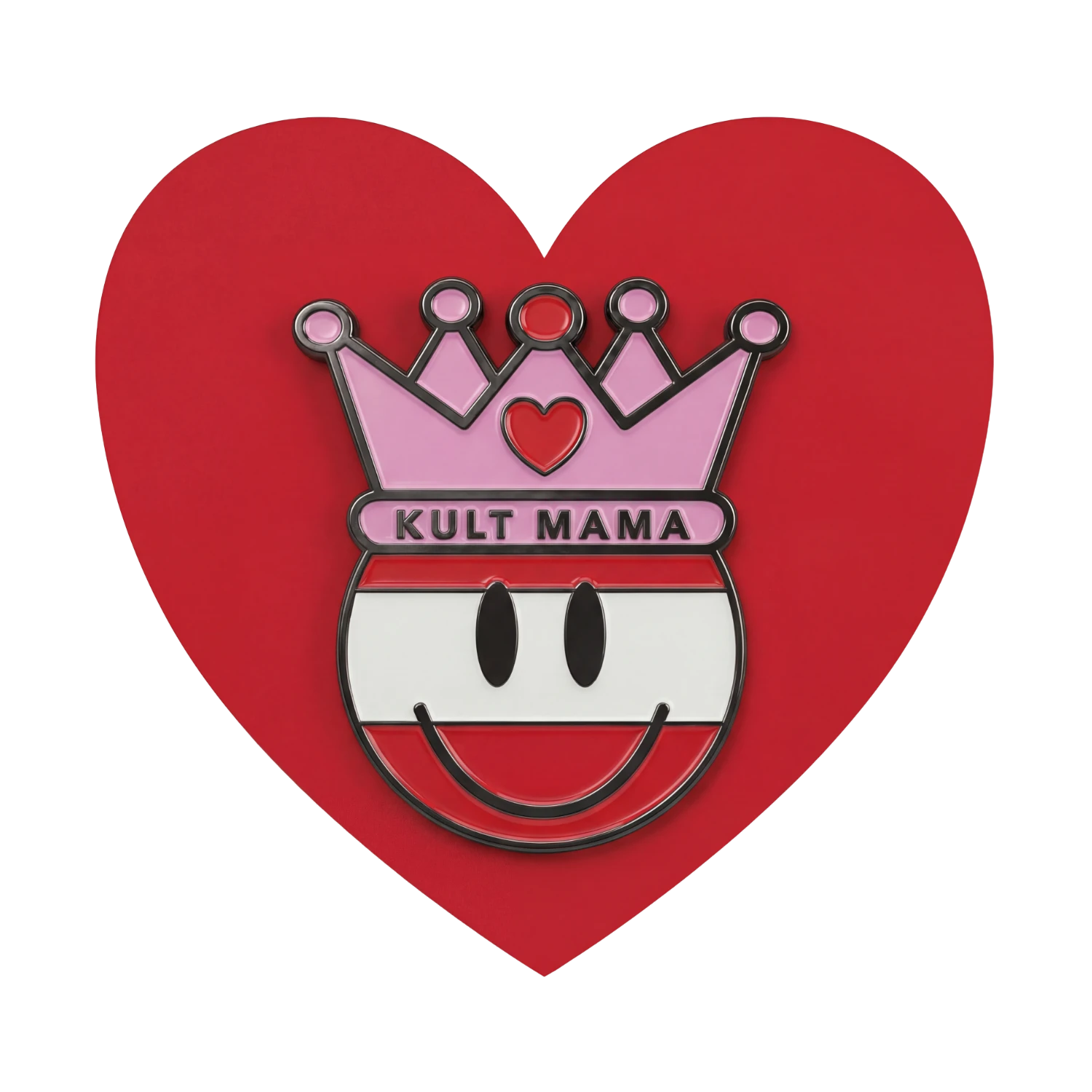 Ansteck Pin Kult Mama Herz