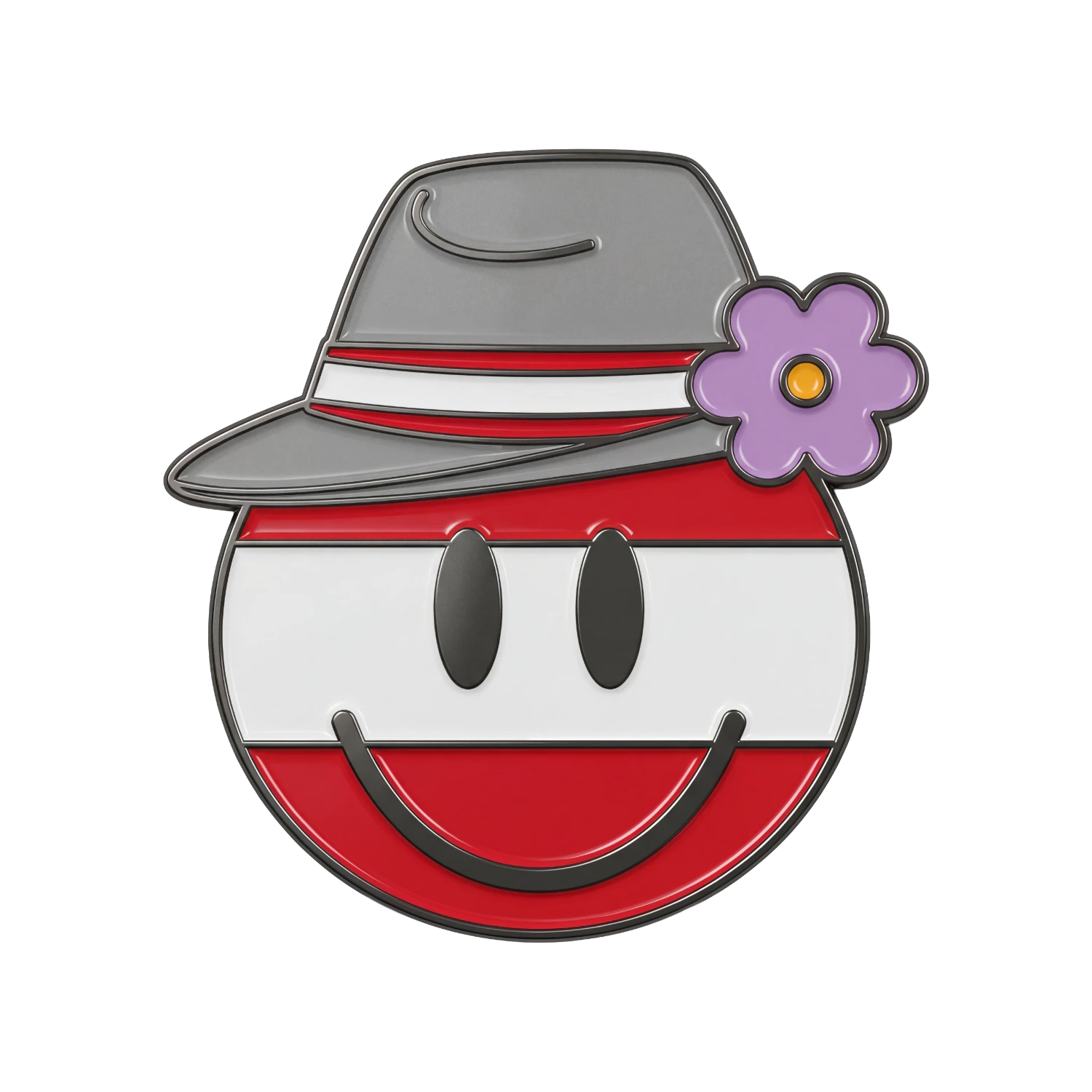 Anstecknadel Kult Smiley Frühling