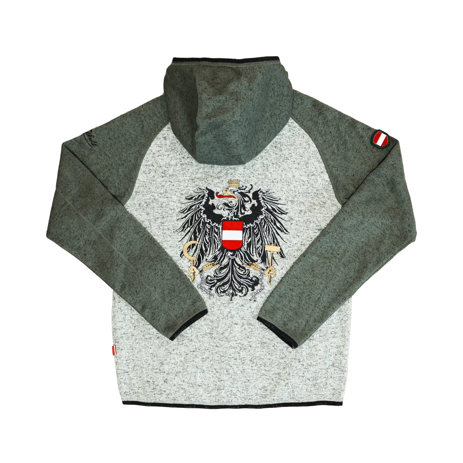 Österreich Kultjacke mit Kapuze - DUO Grün