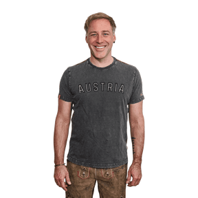 Austria Vintage T-Shirt Herren dunkelgrau