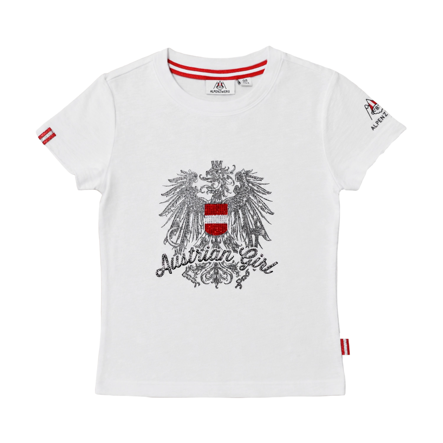 Austrian Girl Kinder T-Shirt - Weiss