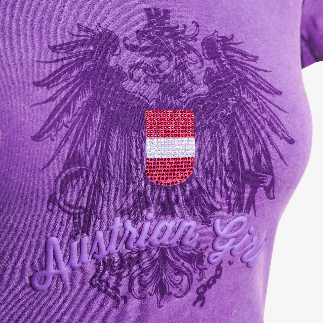 Austrian Girl Shirt für Damen lila