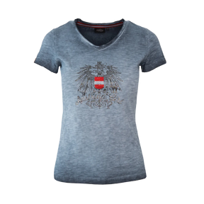 Austrian Girl Glitzer T-Shirt - Granitblau
