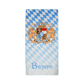 Bayern Badetuch blau weiß