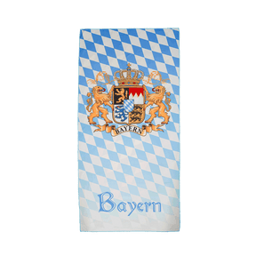 Bayern Badetuch blau weiß