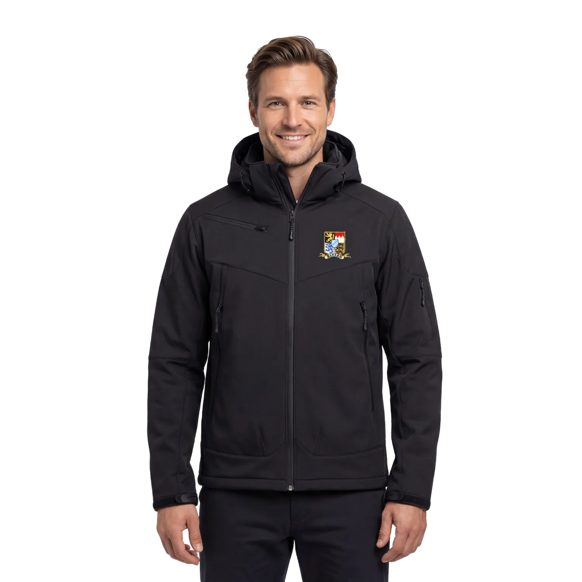 Bayern Herren Skijacke schwarz