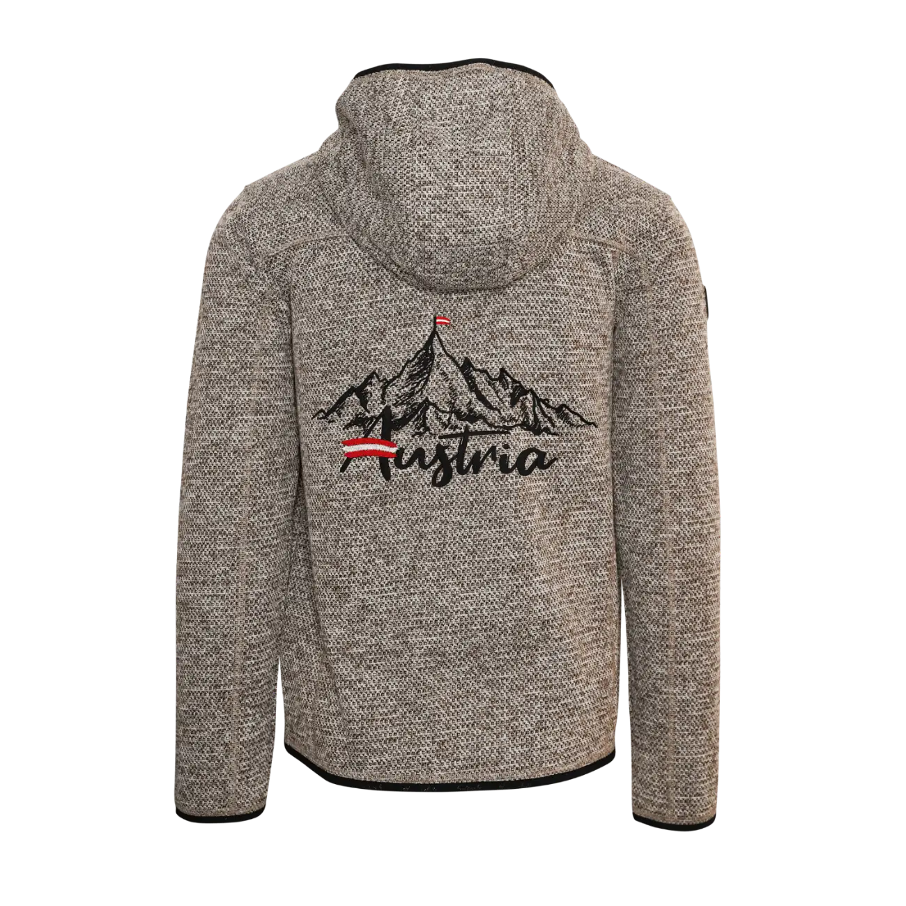 Berg Kultjacke mit Kapuze - Strickoptik