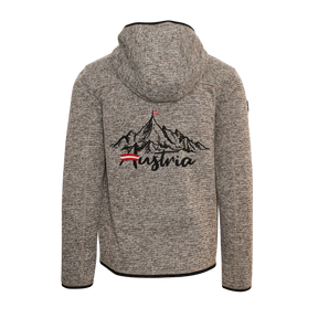 Berg Kultjacke mit Kapuze - Strickoptik