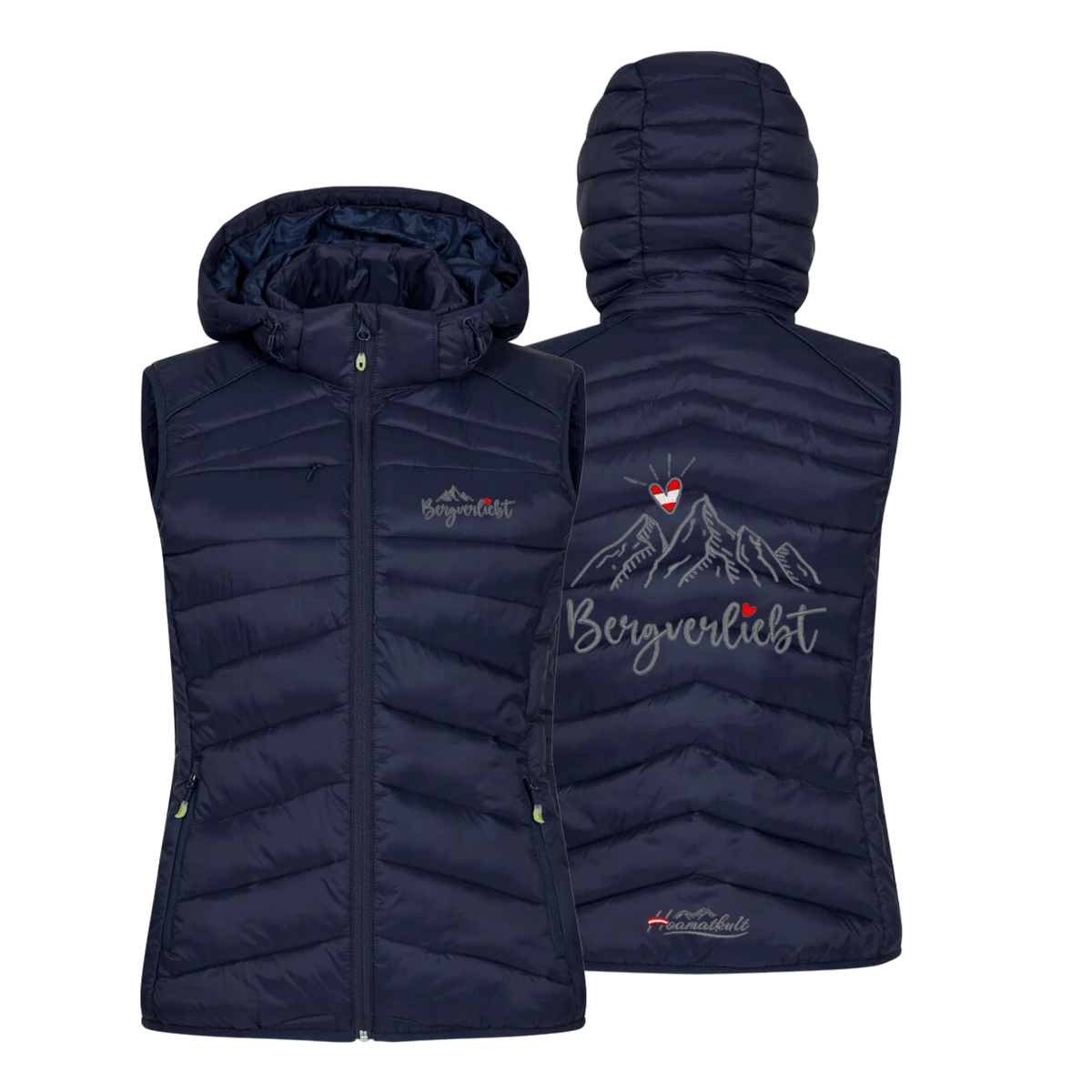 Bergverliebt Gilet zum Wandern Damen #Farbe_Dunkelblau