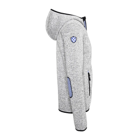 Österreich Trachten Kultjacke mit Kapuze - Karo Blau