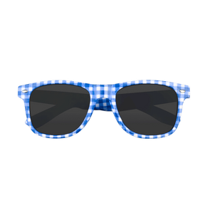 Blaue Karo Sonnenbrille Hoamatkult