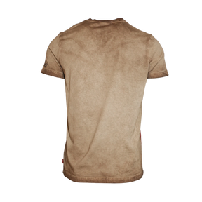 Österreich Adler Vintage Trachten T-Shirt - Hellbraun