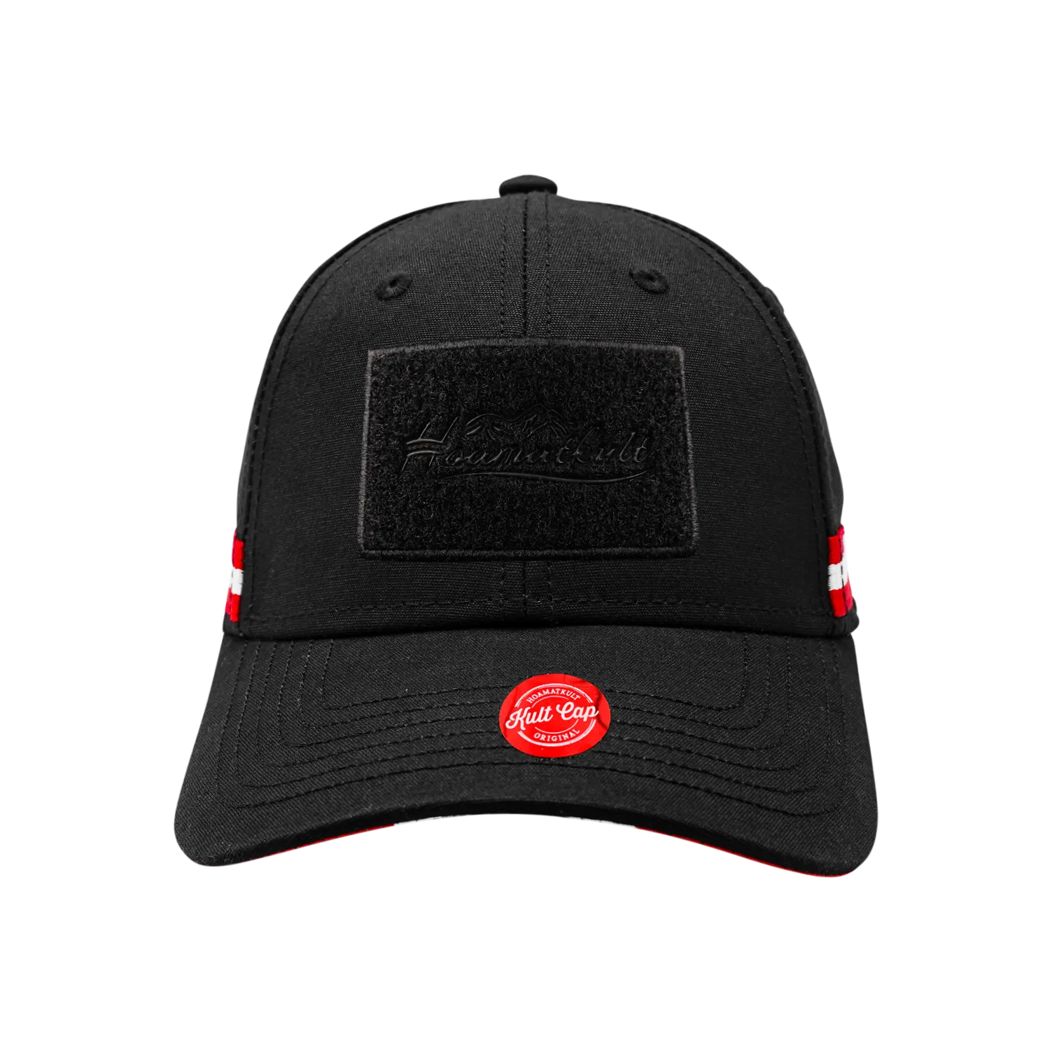 Cap schwarz Velcro Klett Patch