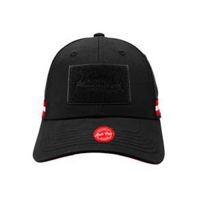 Cap schwarz Velcro Klett Patch