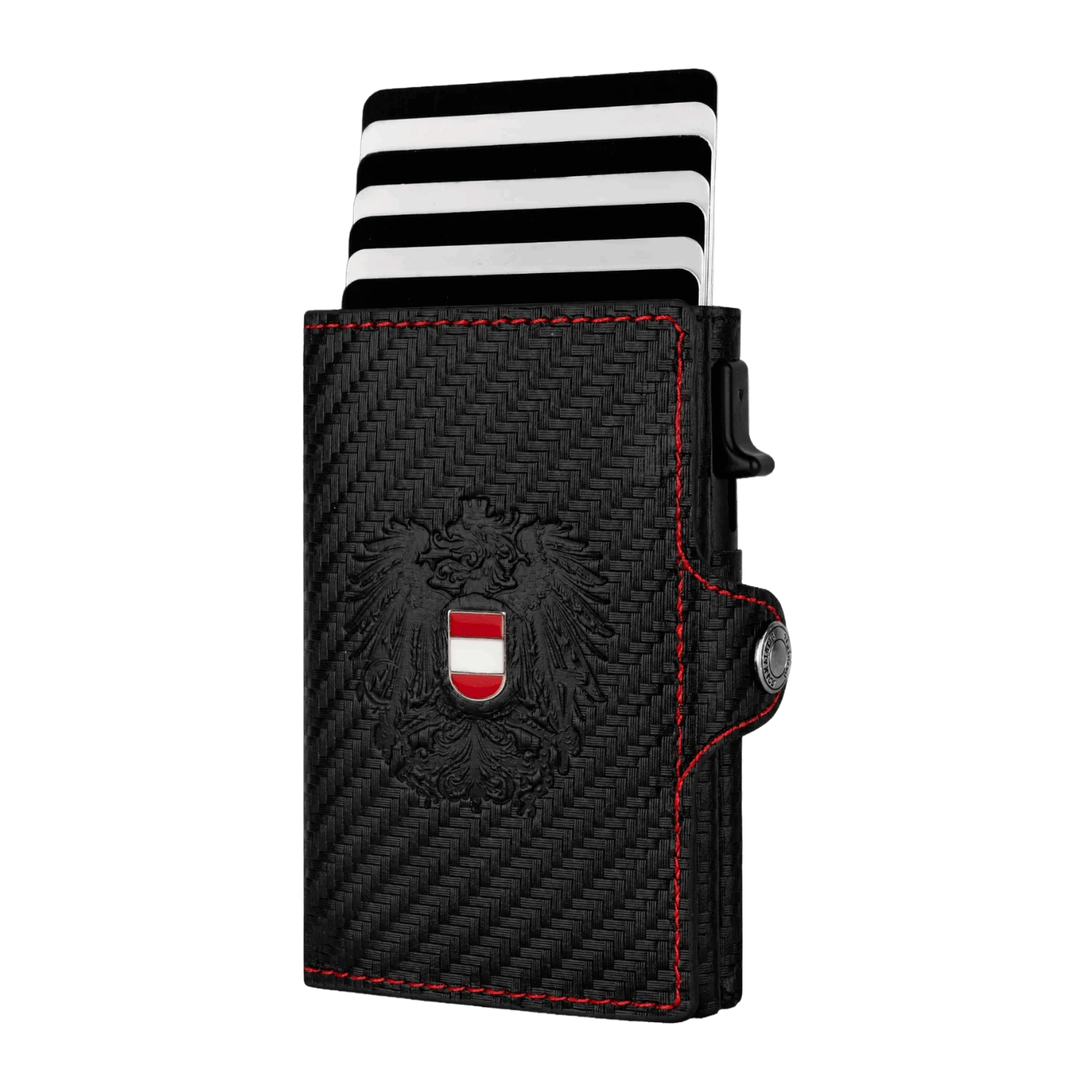 Adler Smart Wallet Trifold mit Karten-Pop-Up Funktion aus Echtleder