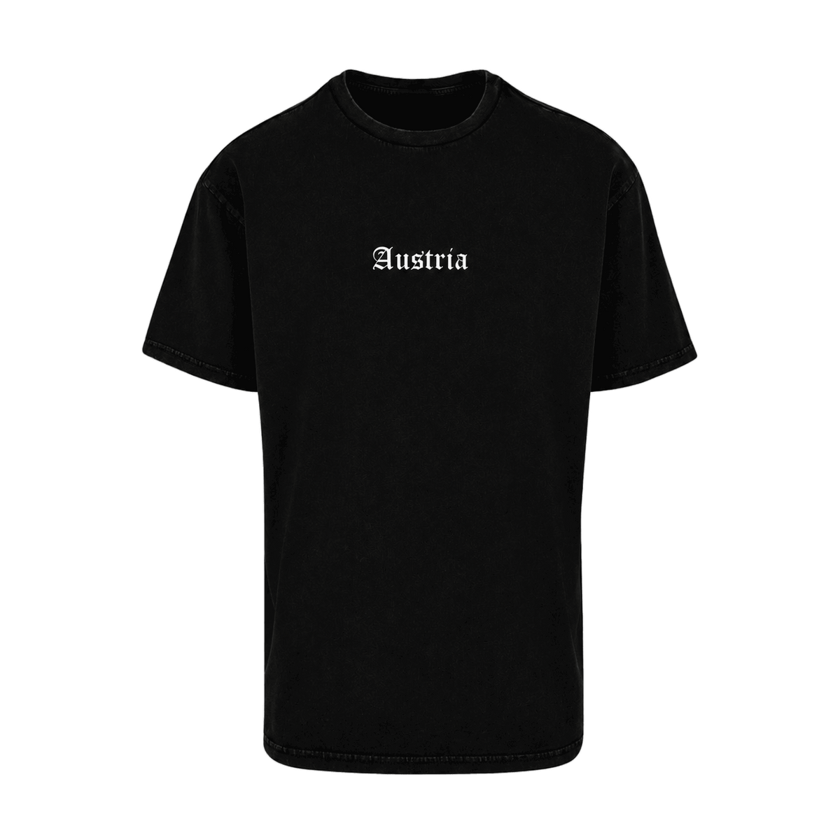 Cooles Streetwear Herren Shirt Austria Stick #Farbe_Schwarz