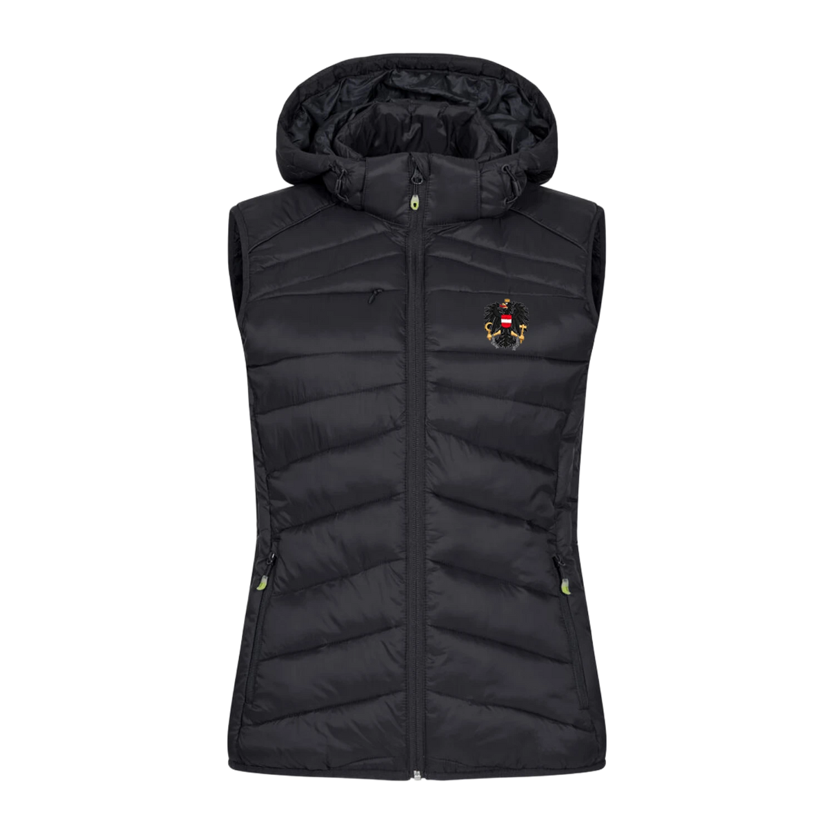Damen Gilet Österreich Adler schwarz #Farbe_Schwarz