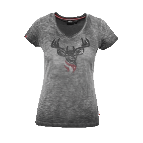 Hirsch Glitzer T-Shirt