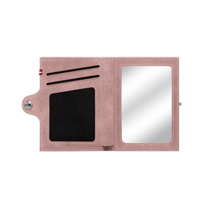 Adler Slim Wallet aus Echtleder mit Spiegel, Münzfach & RFID-Schutz