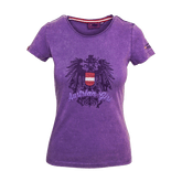 Damen T-Shirt Austrian Girl lila