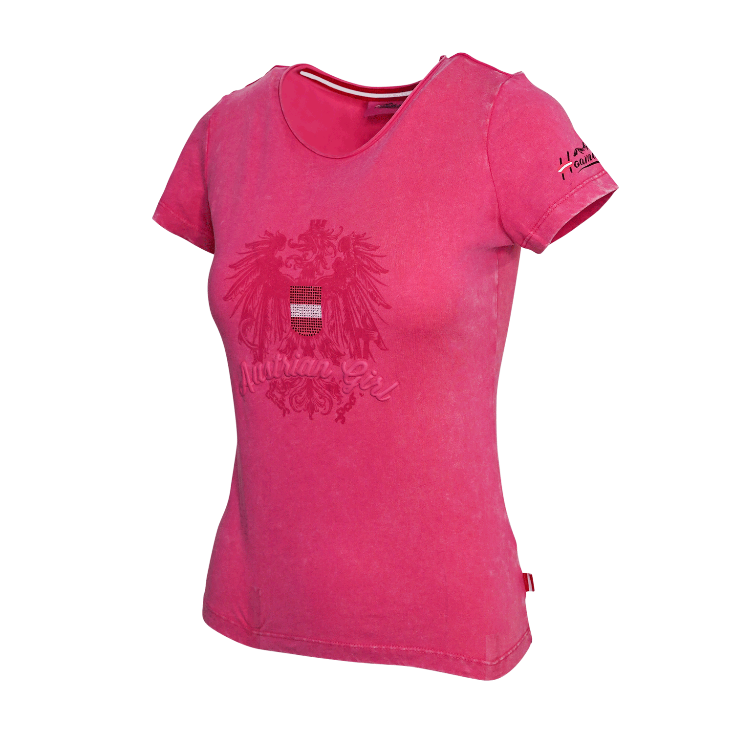 Damen T-Shirt Austrian Girl pink
