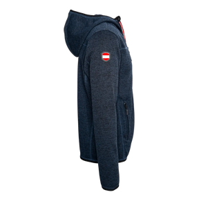 Österreich Kultjacke mit Kapuze - Strickoptik
