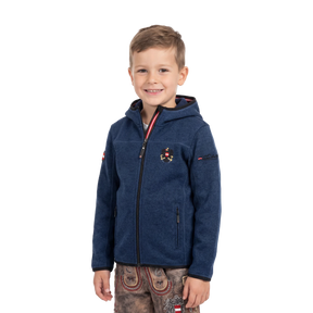 Dunkelblaue Kinder Kultjacke Österreich Adler