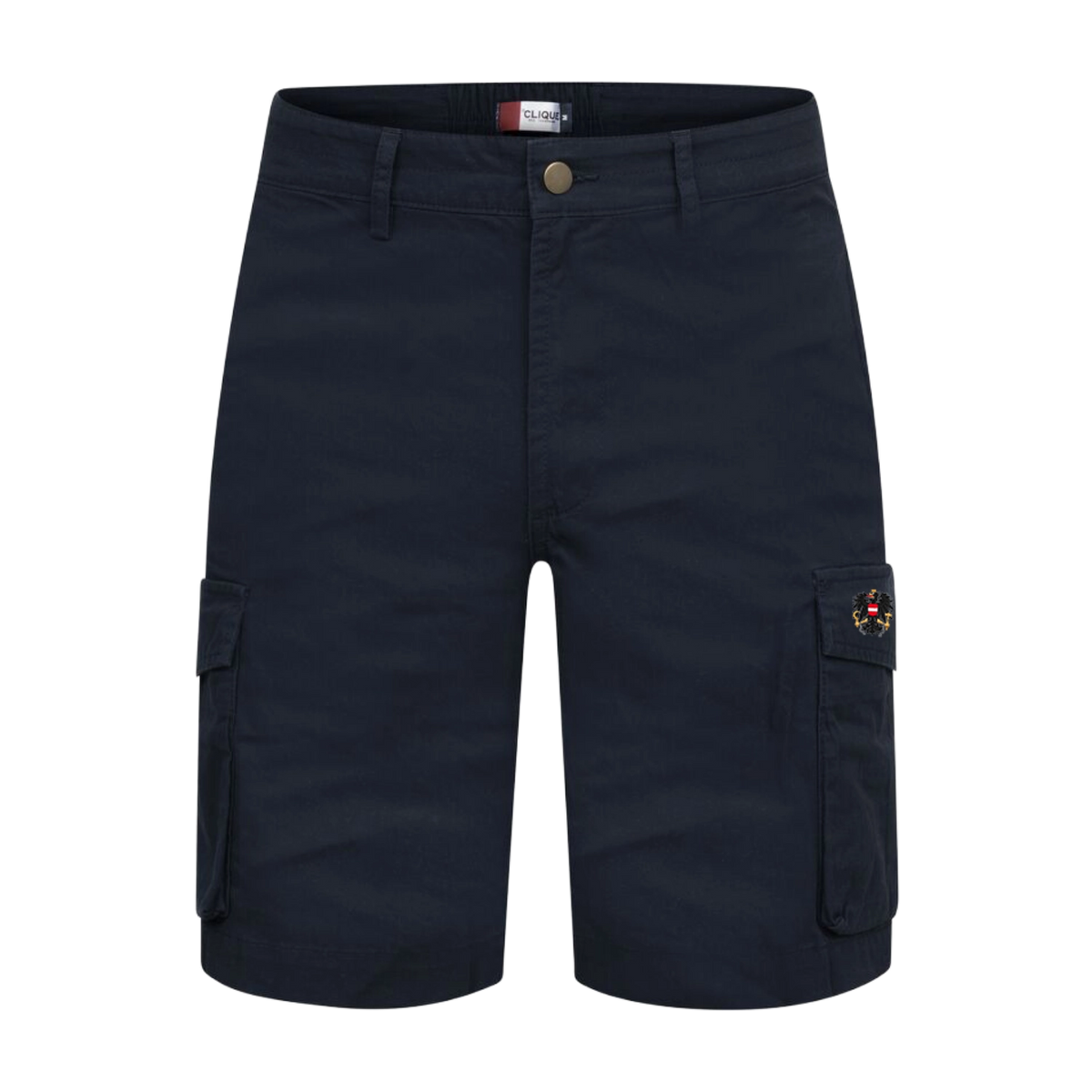 Dunkelblaue Österreich Adler Cargo Hose kurz #Farbe_Dunkelblau