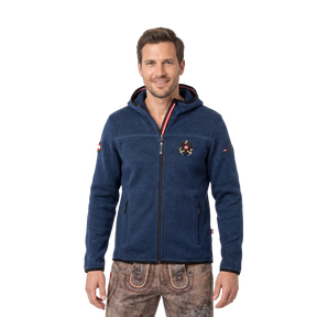 Österreich Adler Kultjacke mit Kapuze - Dunkelblau
