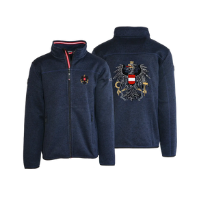 Österreich Kultjacke ohne Kapuze - Strickoptik