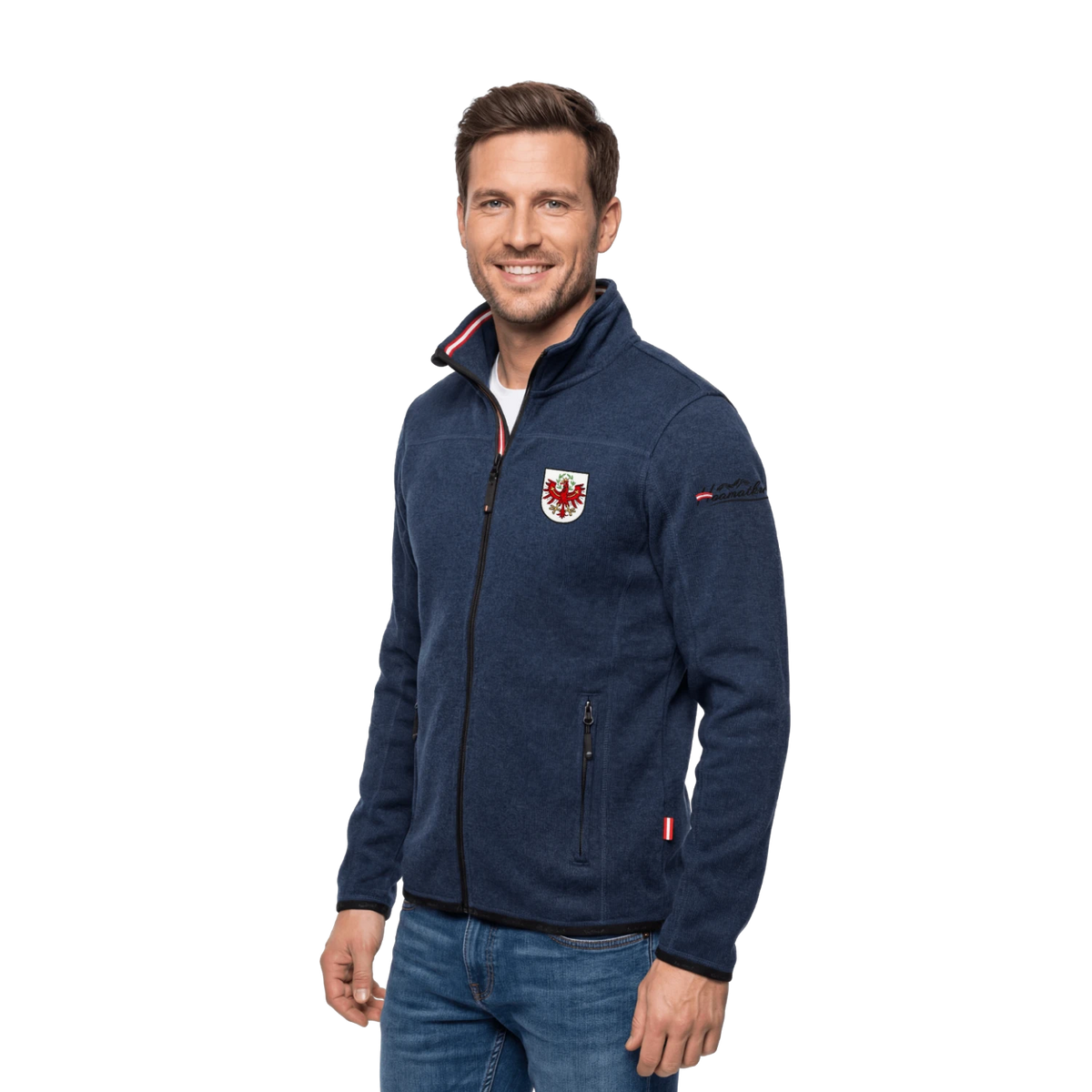 Dunkelblaue Tirol Adler Kultjacke Herren #Farbe_Dunkelblau