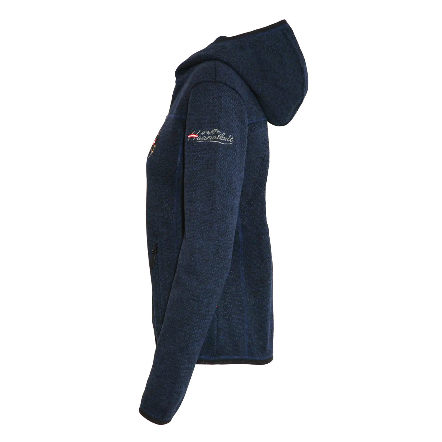 Österreich Kultjacke mit Kapuze - Strickoptik