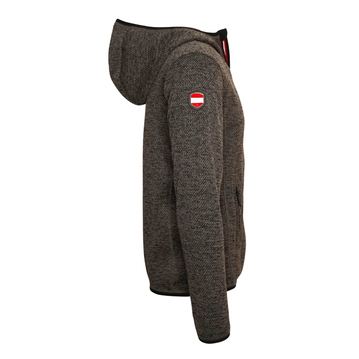 Österreich Kultjacke mit Kapuze - Strickoptik