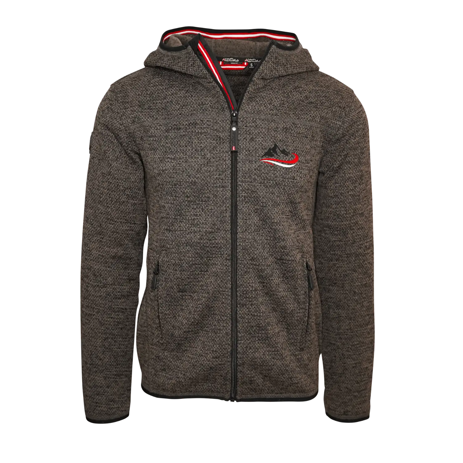 Berg Kultjacke mit Kapuze - Strickoptik