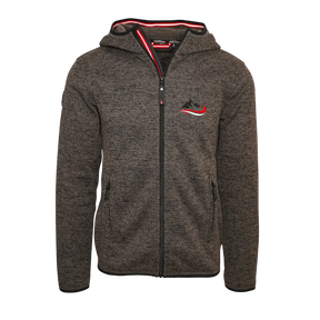 Berg Kultjacke mit Kapuze - Strickoptik