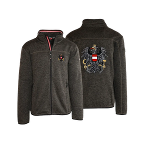 Österreich Kultjacke ohne Kapuze - Strickoptik