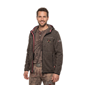Österreich Kultjacke mit Kapuze - Strickoptik