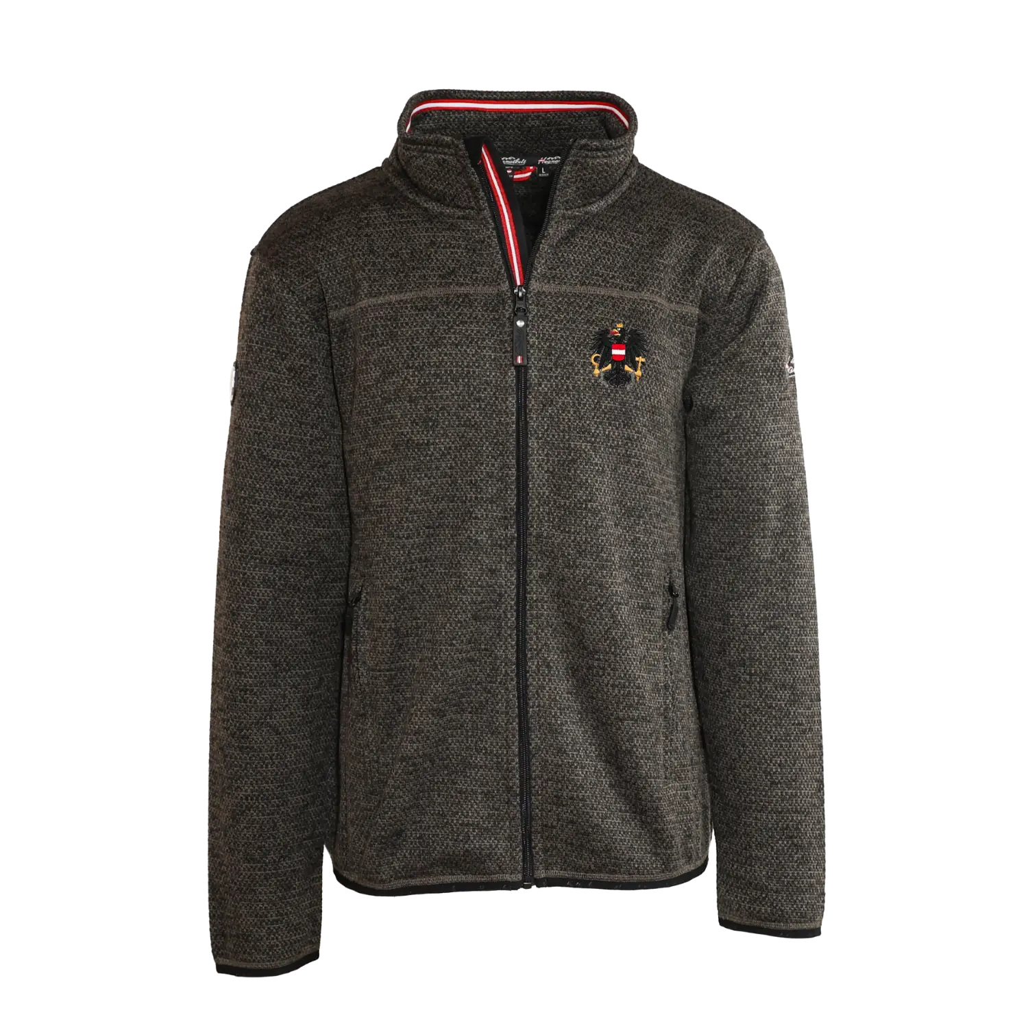 Österreich Kultjacke ohne Kapuze - Strickoptik