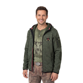 Österreich Adler Kultjacke mit Kapuze - Dunkelgrün