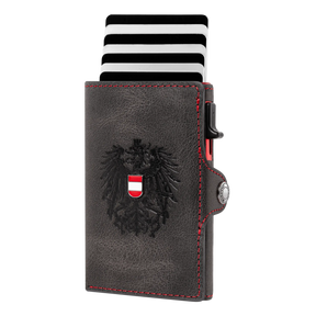 Adler Smart Wallet Bifold mit Karten-Pop-Up Funktion aus Echtleder