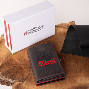 Adler Smart Wallet mit Karten-Pop-Up Funktion aus Echtleder - TIROL