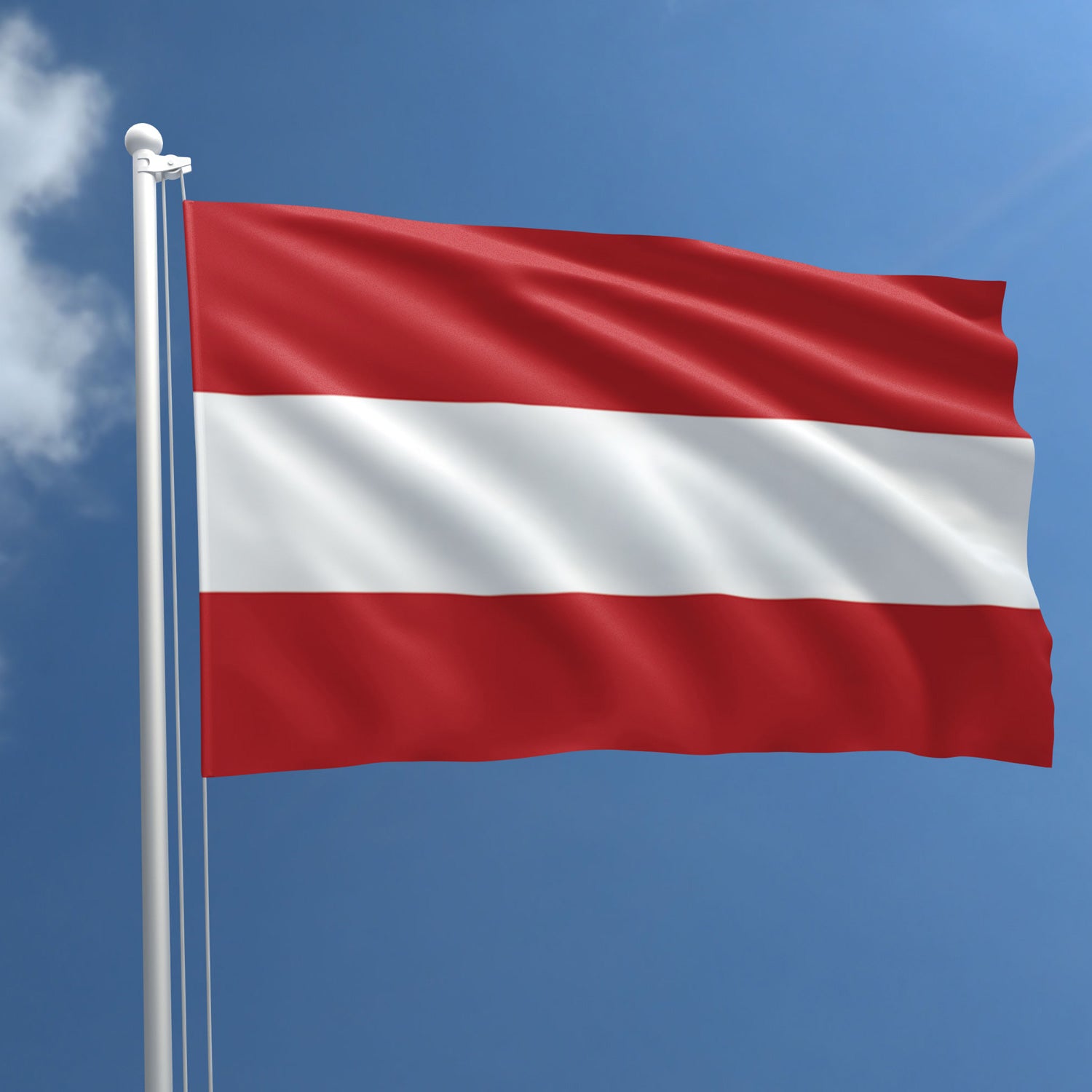 Österreich Flagge 150x90 Cm – Nationalfahne Mit Ösen, Wetterfest & Beidseitig Bedruckt