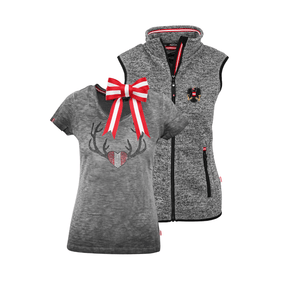 Geschenkpaket Weihnachten - Kultgilet und Herz Glitzer T-Shirt