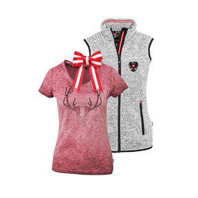 Geschenkpaket Weihnachten - Kultgilet und Herz Glitzer T-Shirt