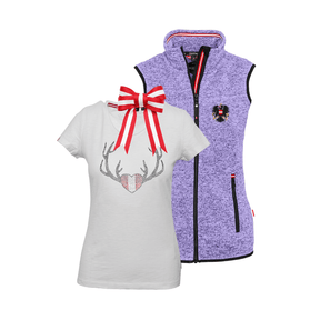 Geschenkpaket Weihnachten - Kultgilet und Herz Glitzer T-Shirt