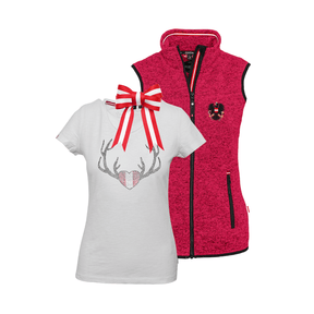 Geschenkpaket Weihnachten - Kultgilet und Herz Glitzer T-Shirt